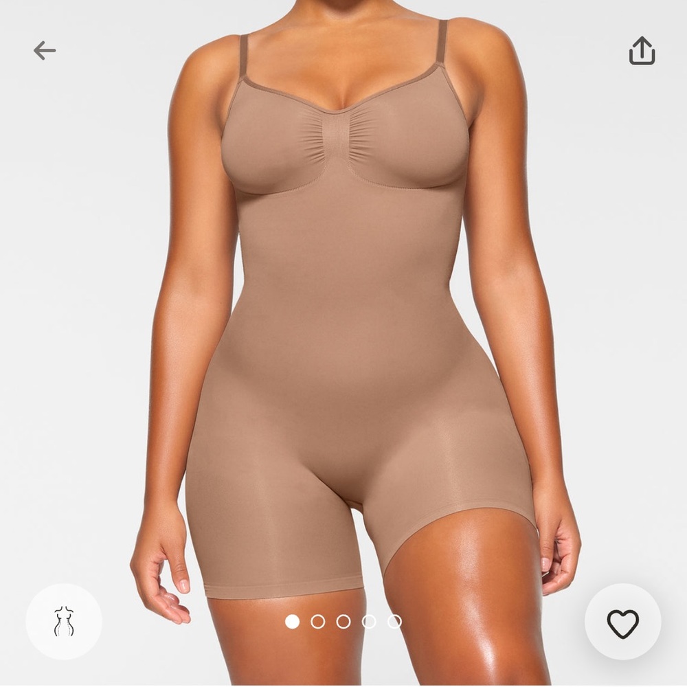 Skims sculpting mid thigh bodysuit
